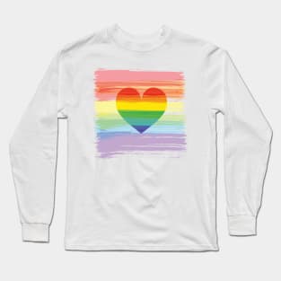 Rainbow and heart Long Sleeve T-Shirt